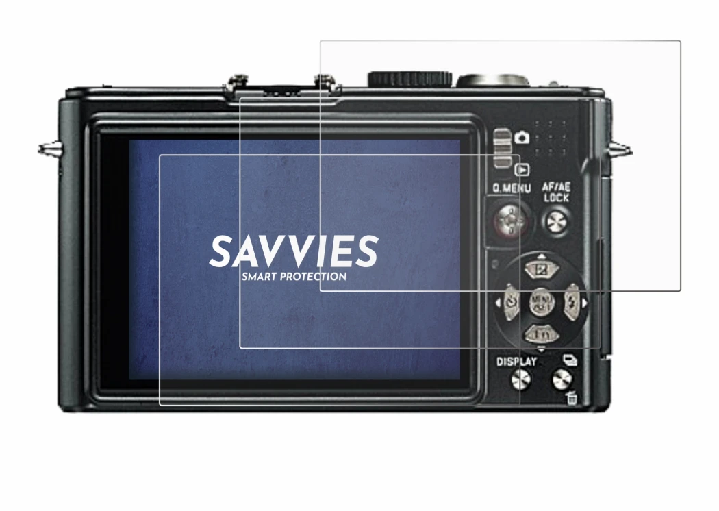 Image of the device Leica D-Lux 4 with a wide variety of screen protectors.