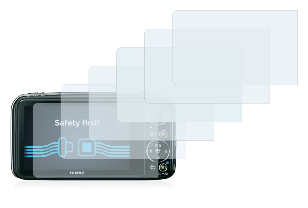 Image of the device Fujifilm FinePix Real 3D W3 with a wide variety of screen protectors.