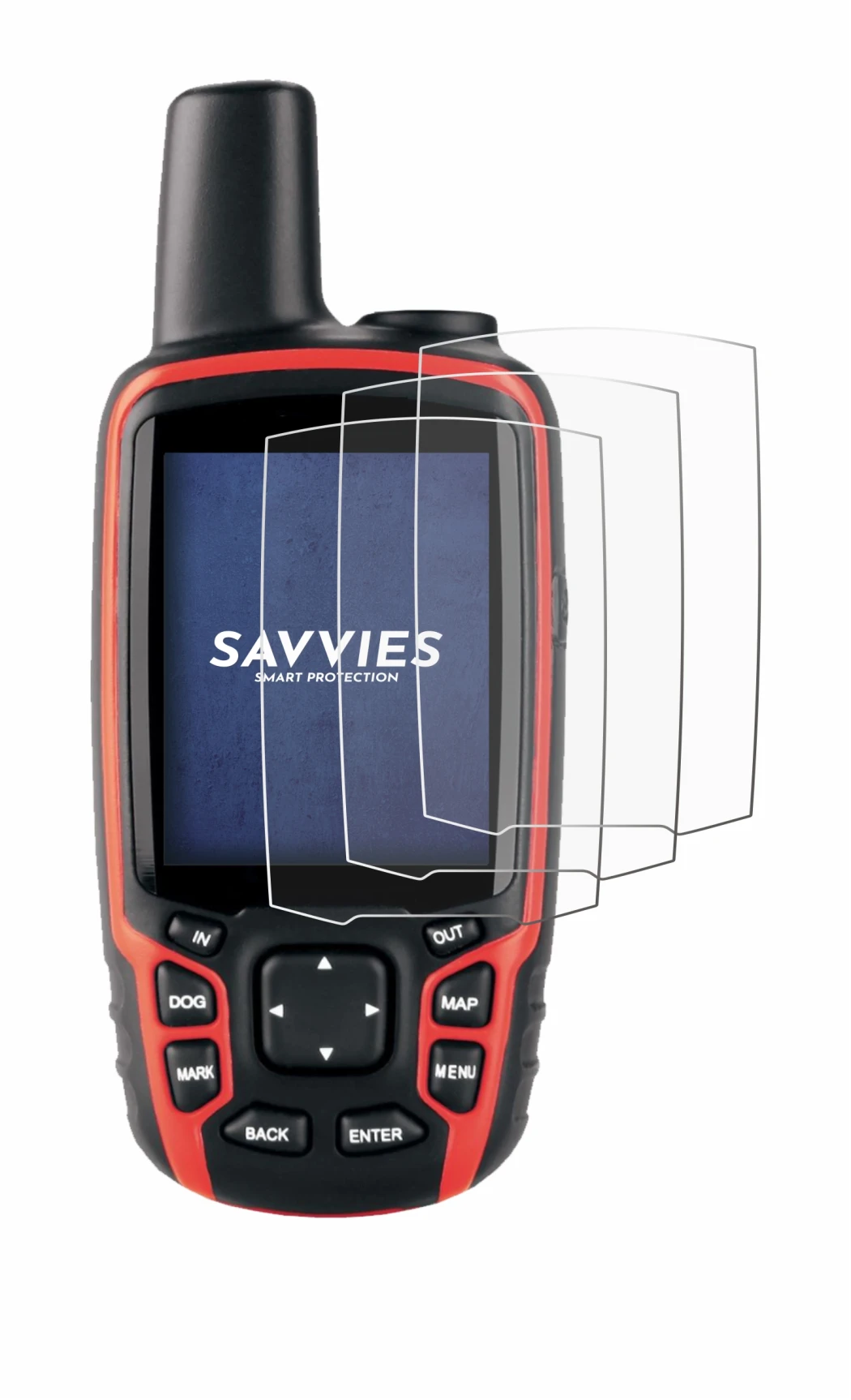Image of the device Garmin Astro 320 with a wide variety of screen protectors.