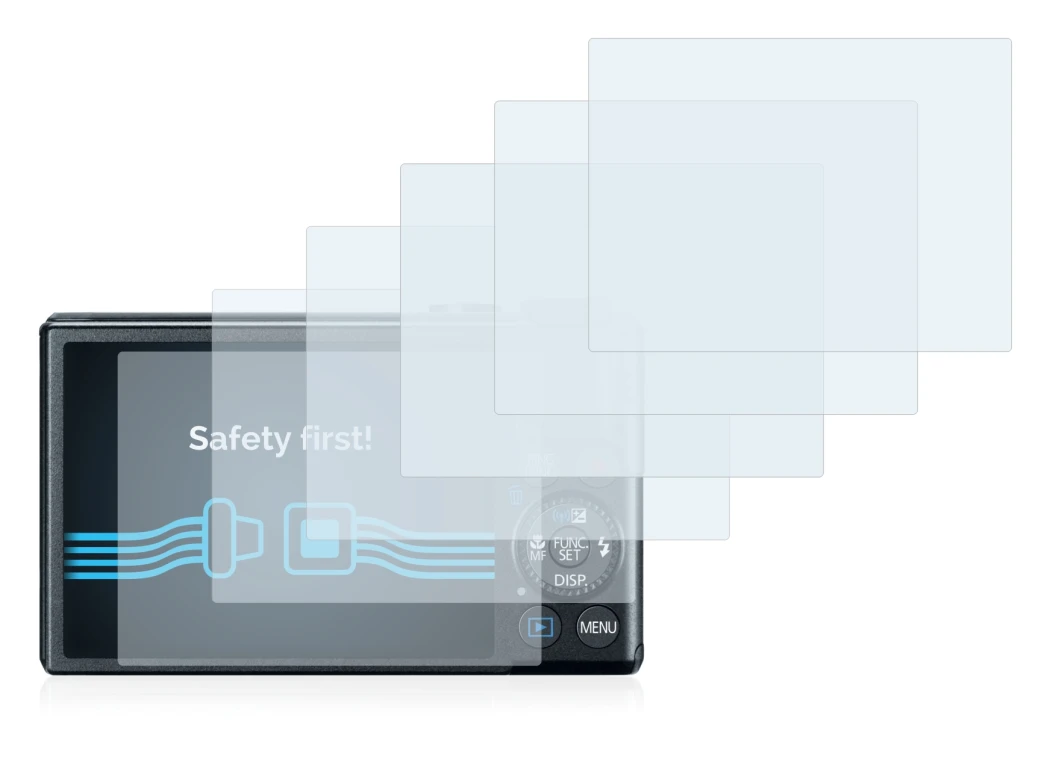 Image of the device Canon PowerShot S110 with a wide variety of screen protectors.