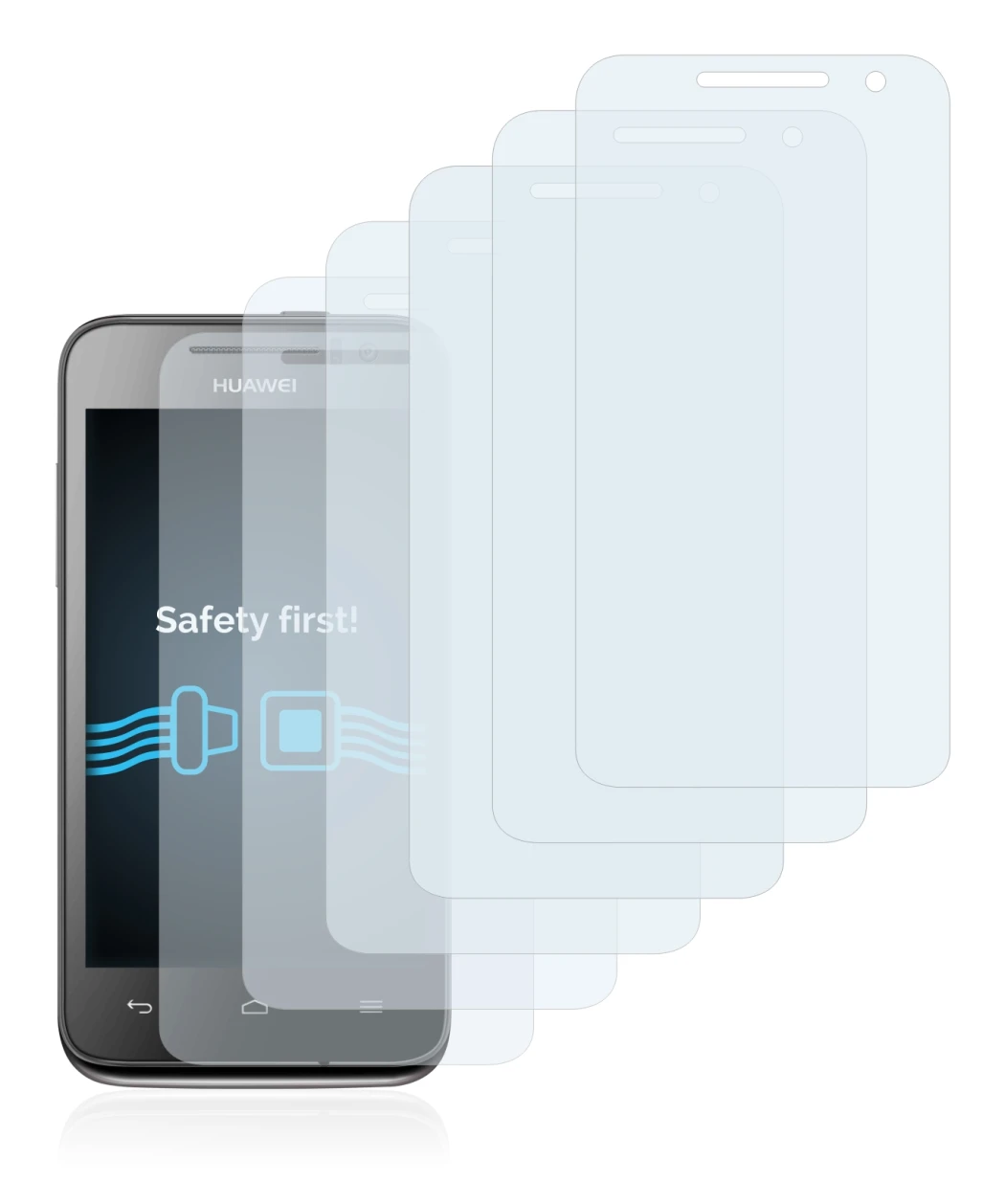 Image of the device Huawei Ascend G330 U8825-1 with a wide variety of screen protectors.