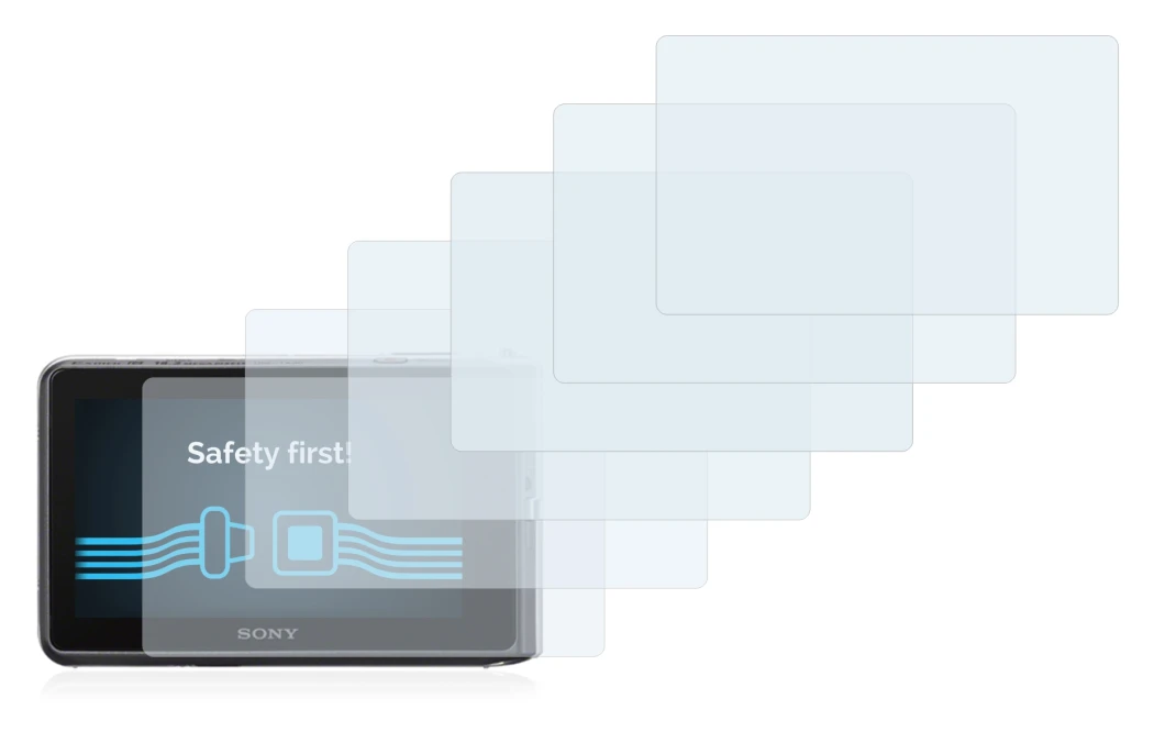 Image of the device Sony Cyber-Shot DSC-TX30 with a wide variety of screen protectors.