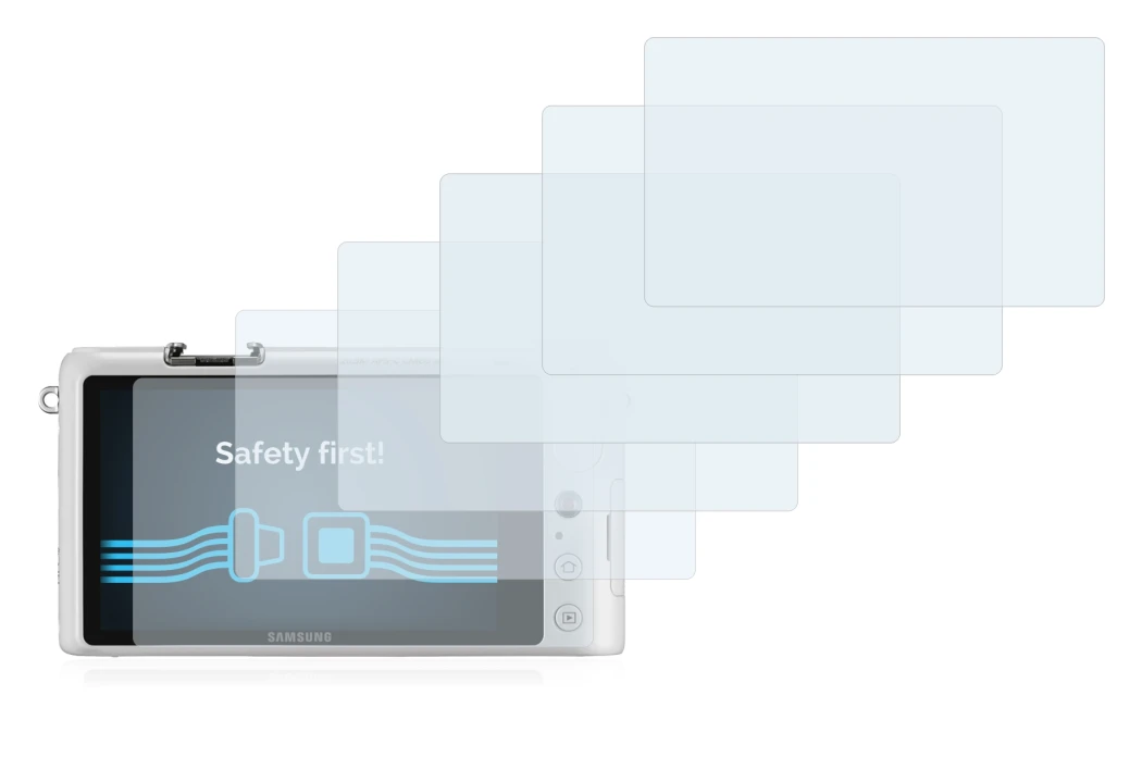 Image of the device Samsung NX2000 with a wide variety of screen protectors.