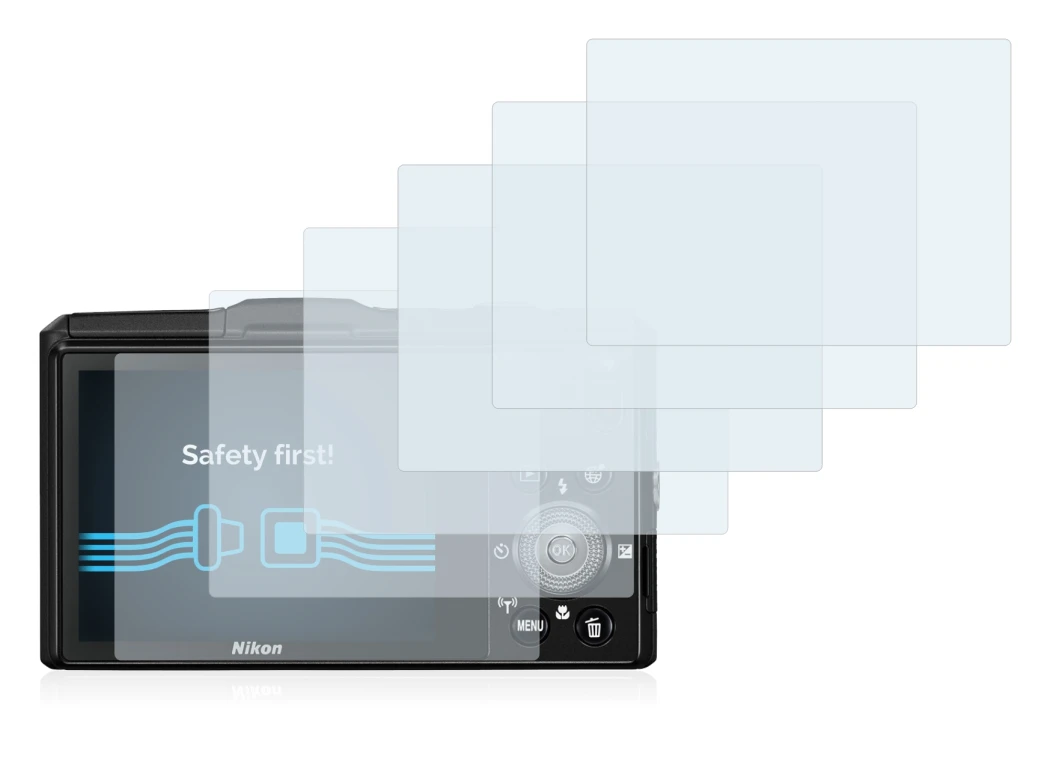 Image of the device Nikon Coolpix S9700 with a wide variety of screen protectors.