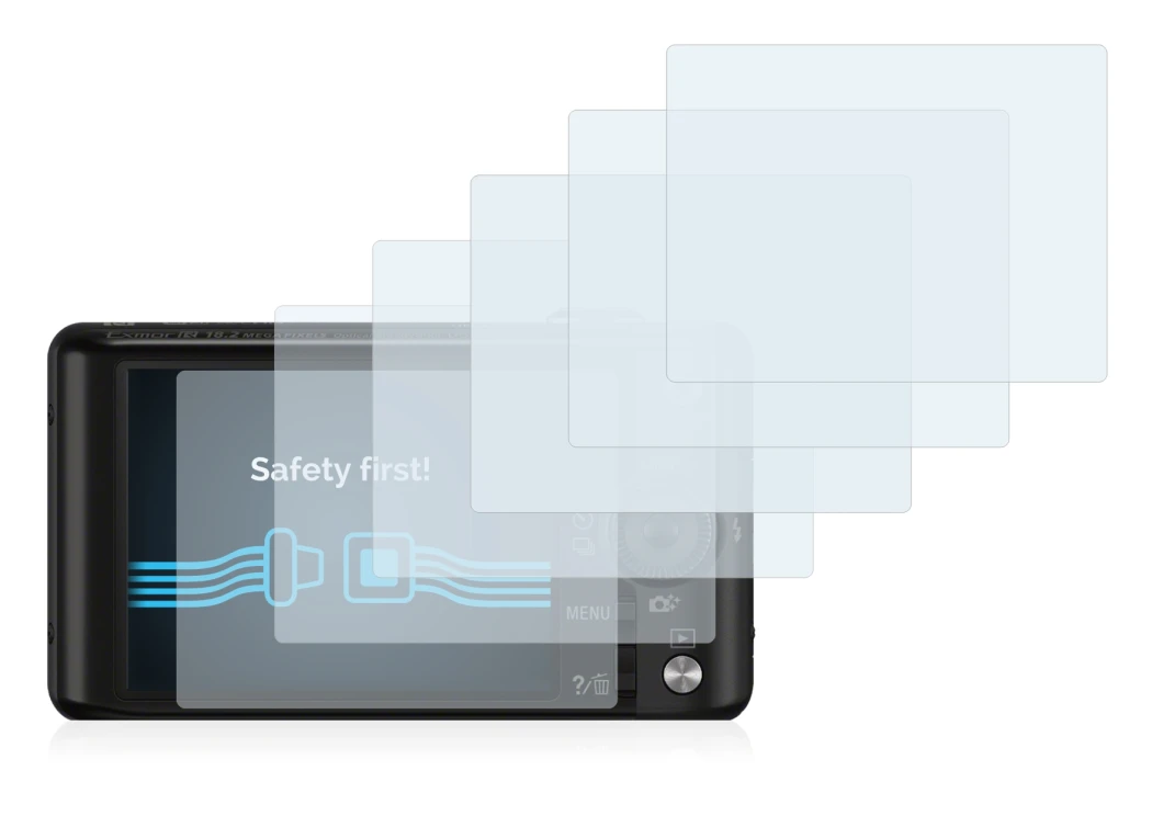Image of the device Sony Cyber-Shot DSC-WX220 with a wide variety of screen protectors.