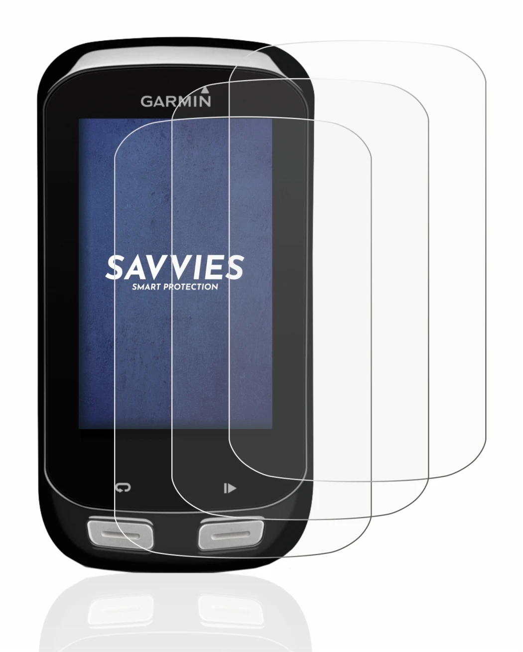 Image of the device Garmin Edge 1000 with a wide variety of screen protectors.