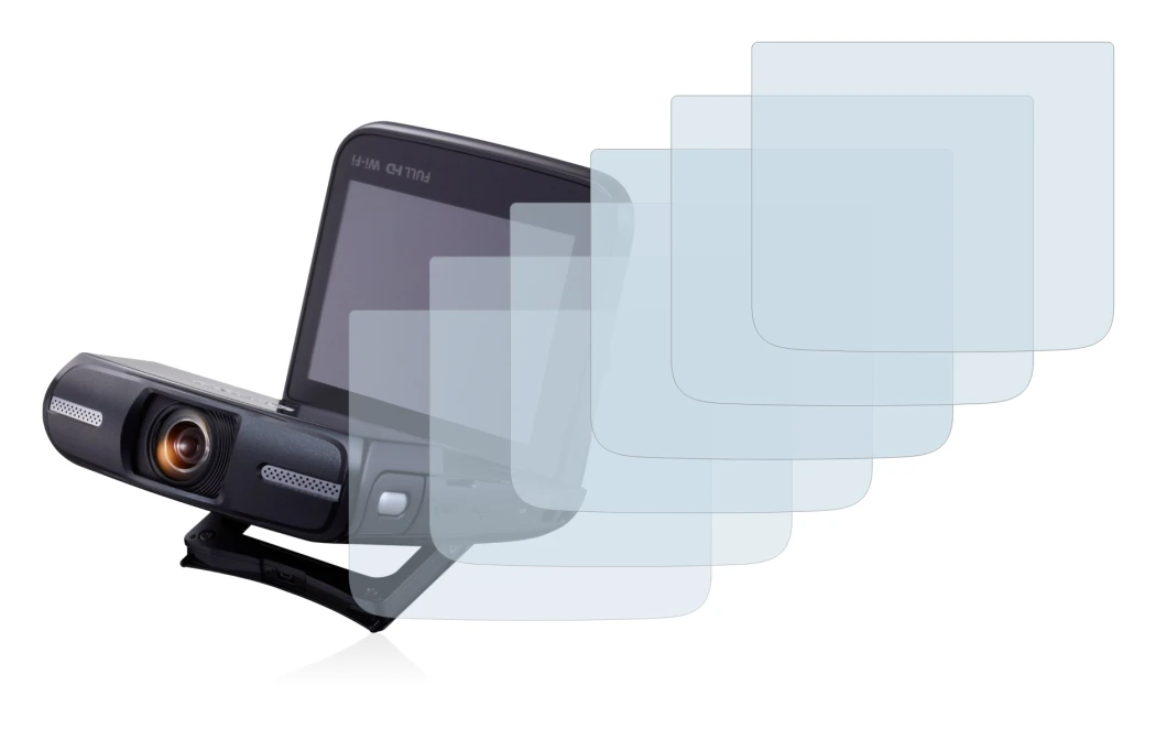 Image of the device Canon Legria Mini with a wide variety of screen protectors.