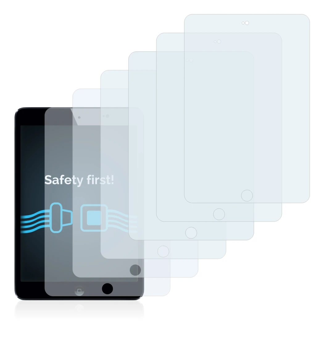 Image of the device Apple iPad Mini 3 2014 with a wide variety of screen protectors.