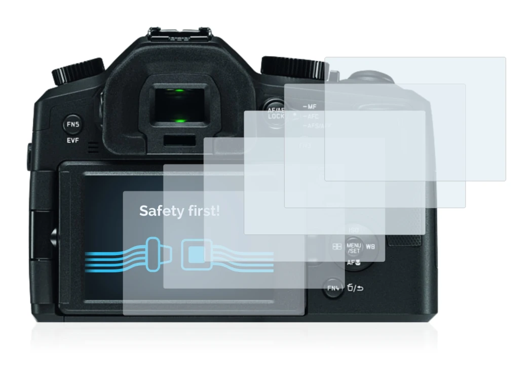 Image of the device Leica V-LUX (Typ 114) with a wide variety of screen protectors.