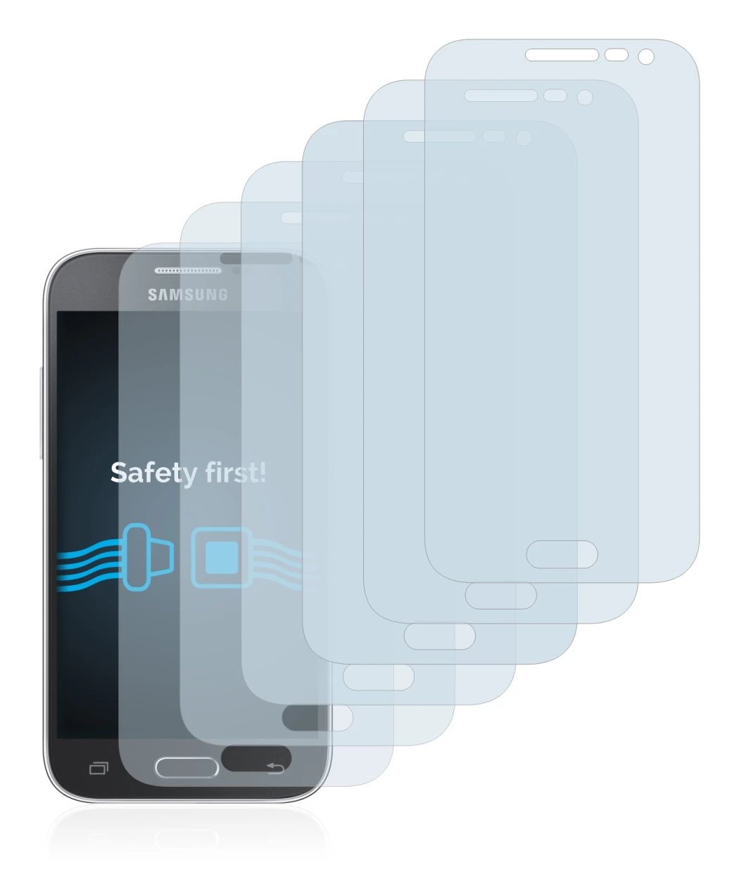 Image of the device Samsung Galaxy Core Prime G360 with a wide variety of screen protectors.