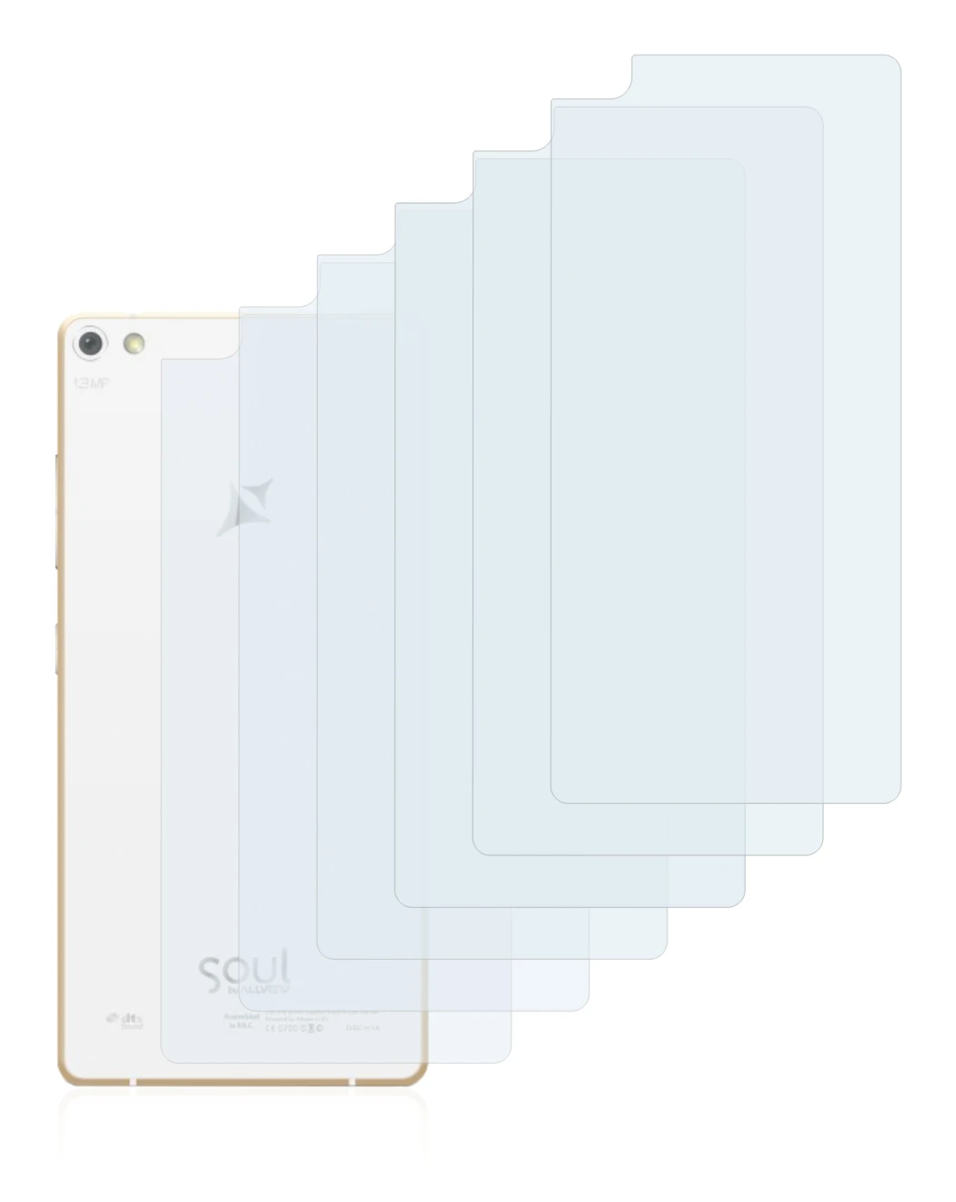 Image of the device Allview X2 Soul Pro (Back) with a wide variety of screen protectors.