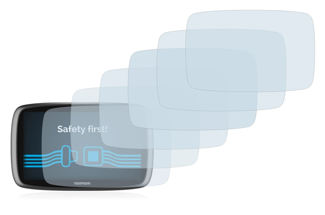 Image of the device TomTom GO 6100 with a wide variety of screen protectors.
