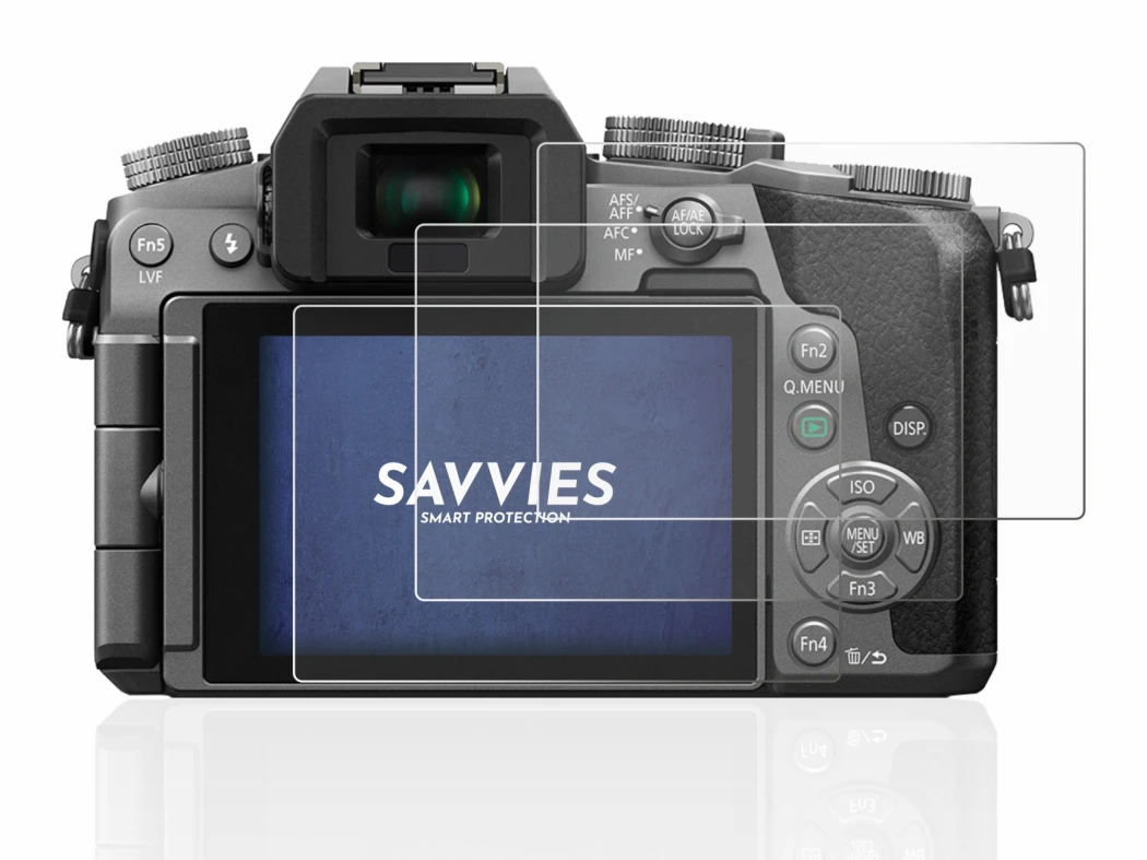 Image of the device Panasonic Lumix DMC-G70 with a wide variety of screen protectors.