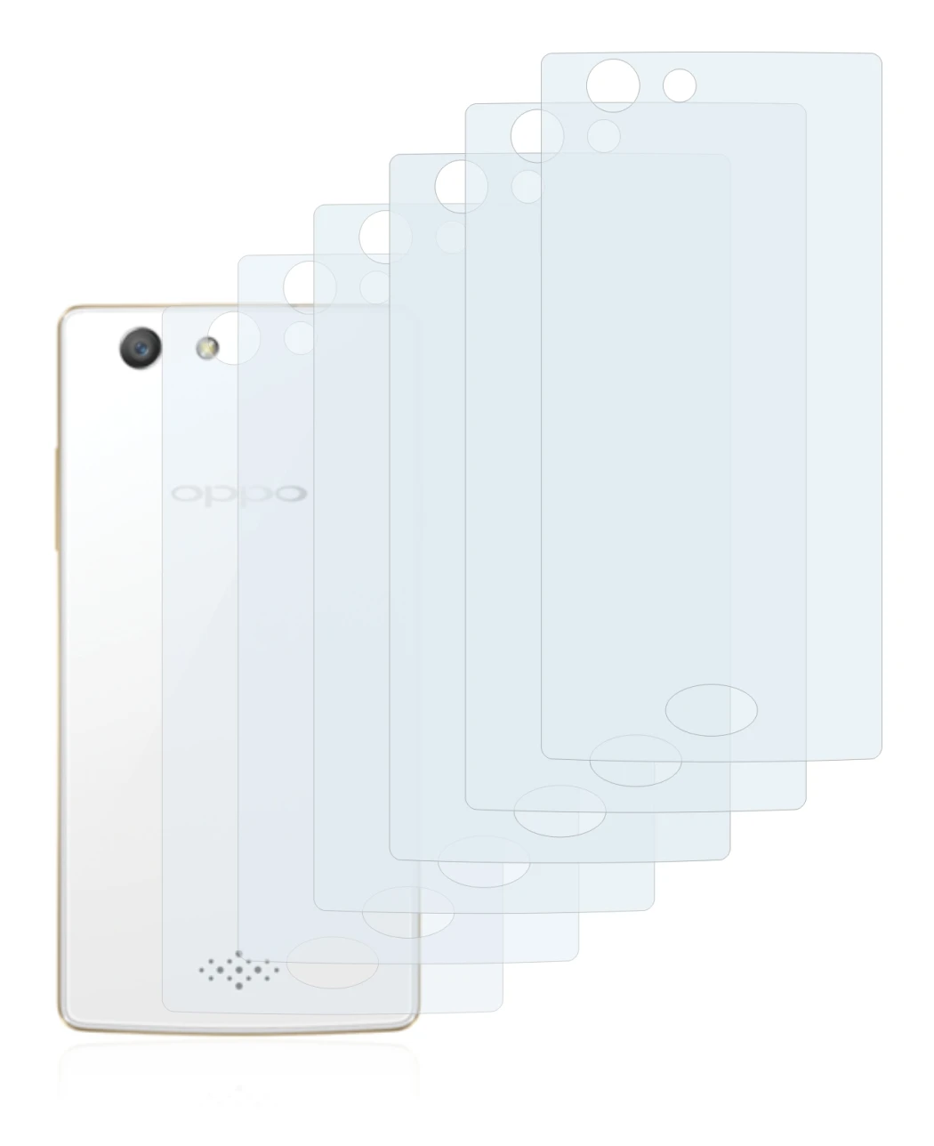 Image of the device Oppo A31 2015 (Back) with a wide variety of screen protectors.