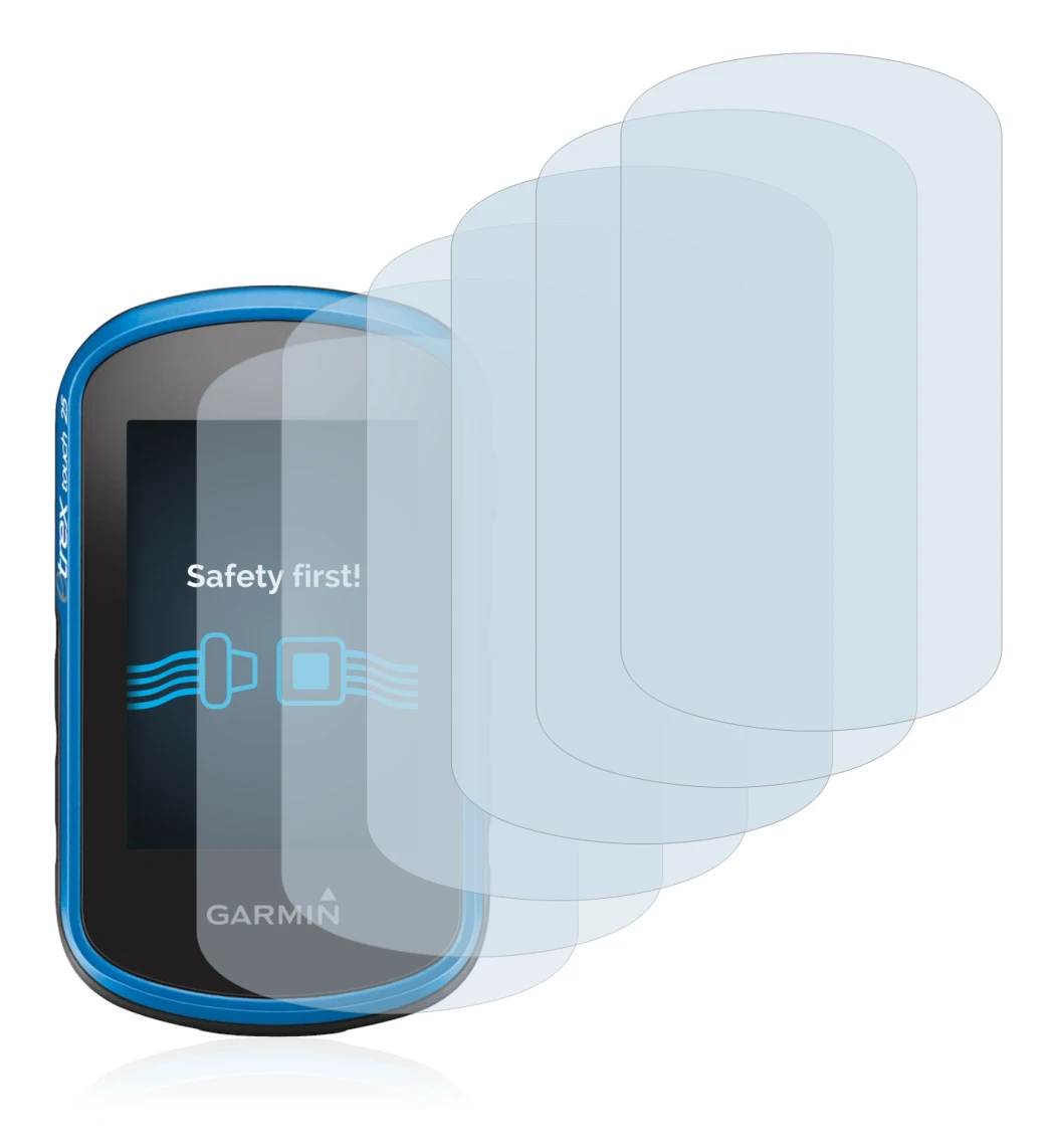 Image of the device Garmin eTrex Touch 25 with a wide variety of screen protectors.