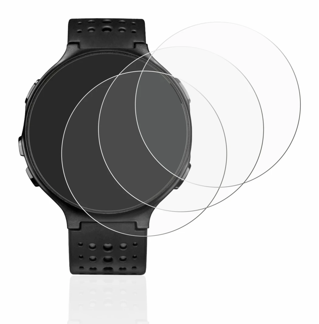 Image of the device Garmin Forerunner 235 with a wide variety of screen protectors.