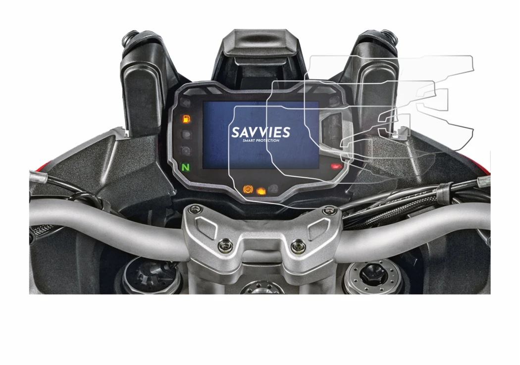 Image of the device Ducati Multistrada 1200 2015+ Speedometer display with a wide variety of screen protectors.