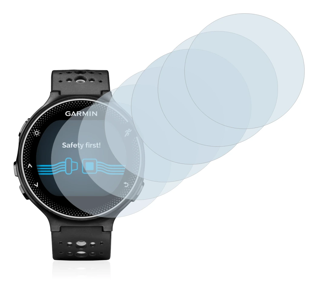 Image of the device Garmin Forerunner 230 with a wide variety of screen protectors.