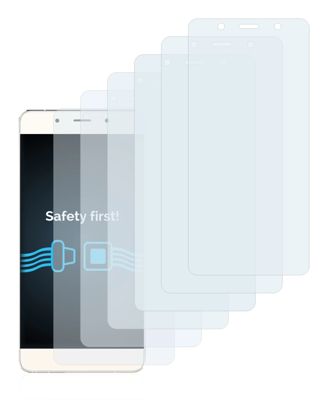 Image of the device Hisense C1 with a wide variety of screen protectors.
