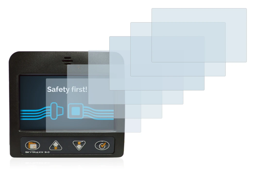 Image of the device Skytraxx 3.0 Vario with a wide variety of screen protectors.