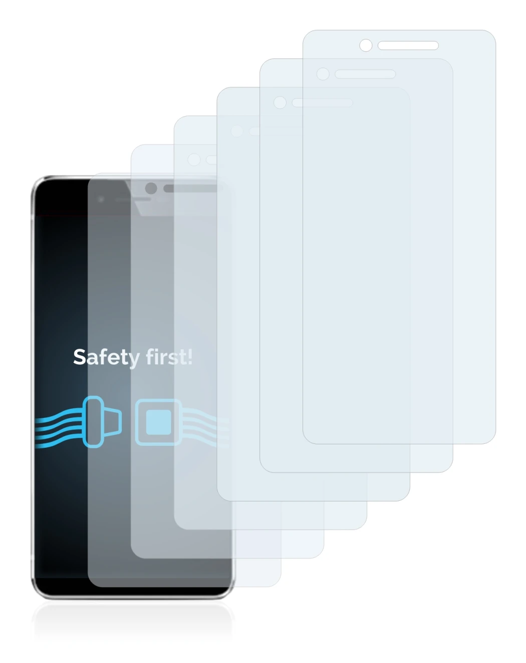 Image of the device Vernee Mars with a wide variety of screen protectors.
