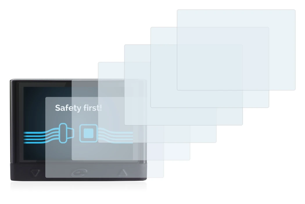 Image of the device Coyote Mini with a wide variety of screen protectors.
