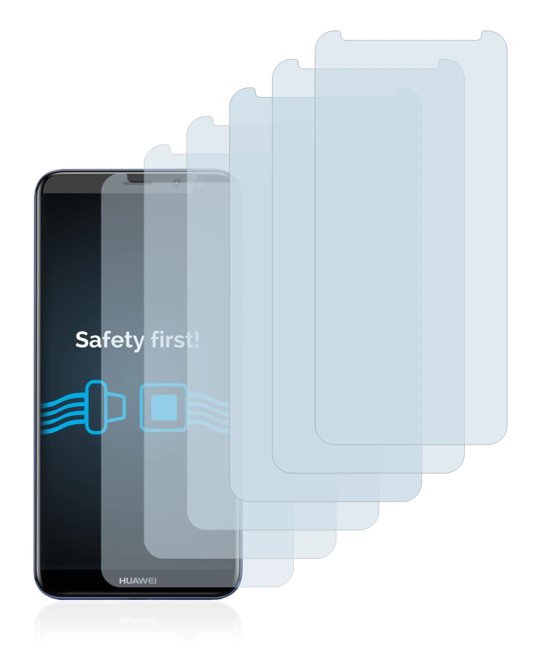 Image of the device Huawei Mate 10 Lite with a wide variety of screen protectors.
