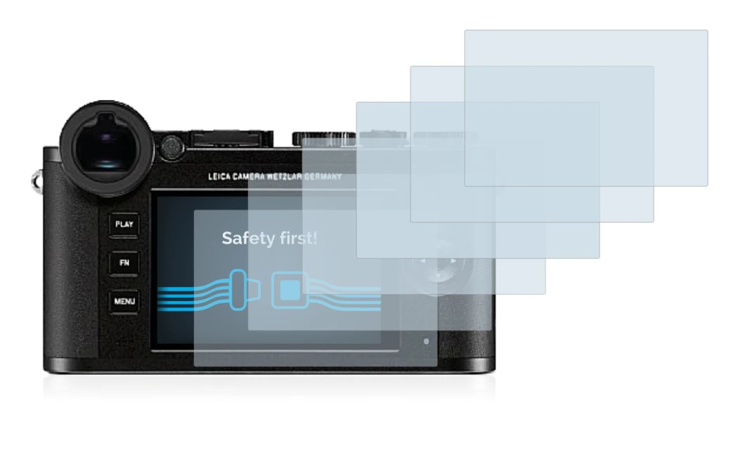 Image of the device Leica CL with a wide variety of screen protectors.