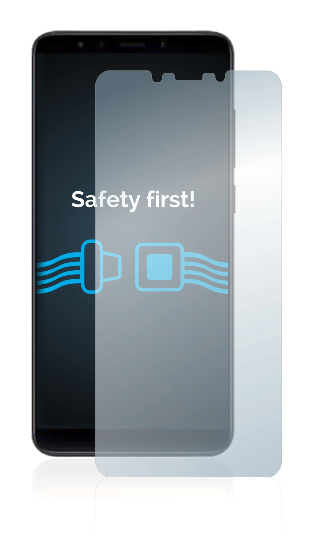 Image of the device Xiaomi Mi A2 with a wide variety of screen protectors.