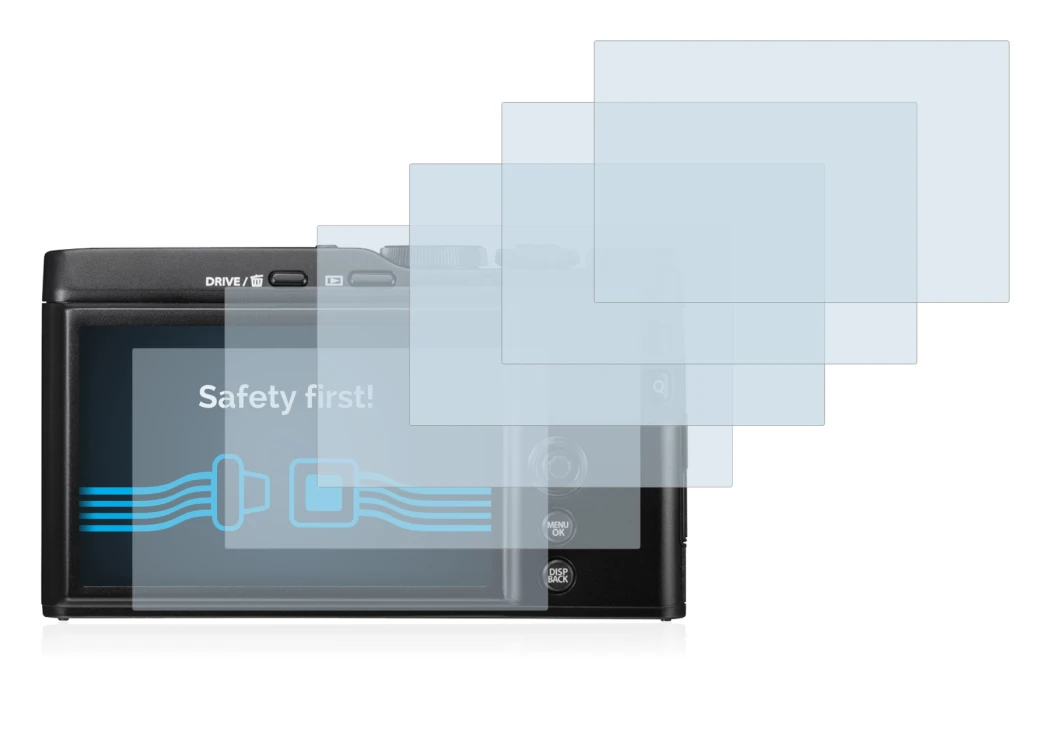 Image of the device Fujifilm XF10 with a wide variety of screen protectors.