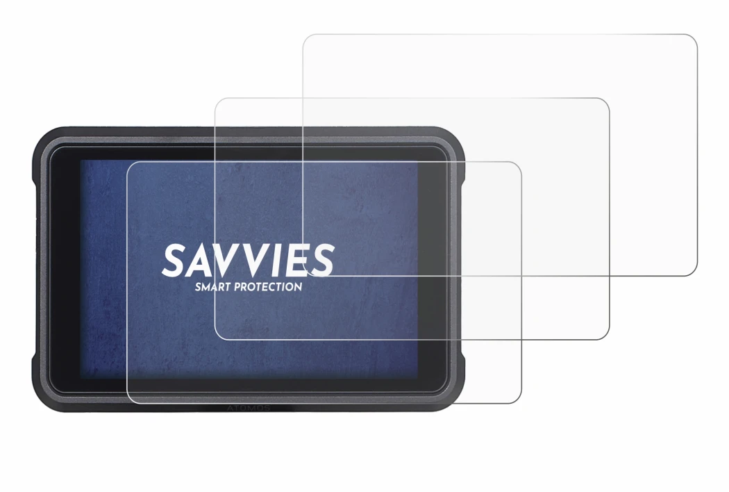 Image of the device Atomos Ninja V with a wide variety of screen protectors.