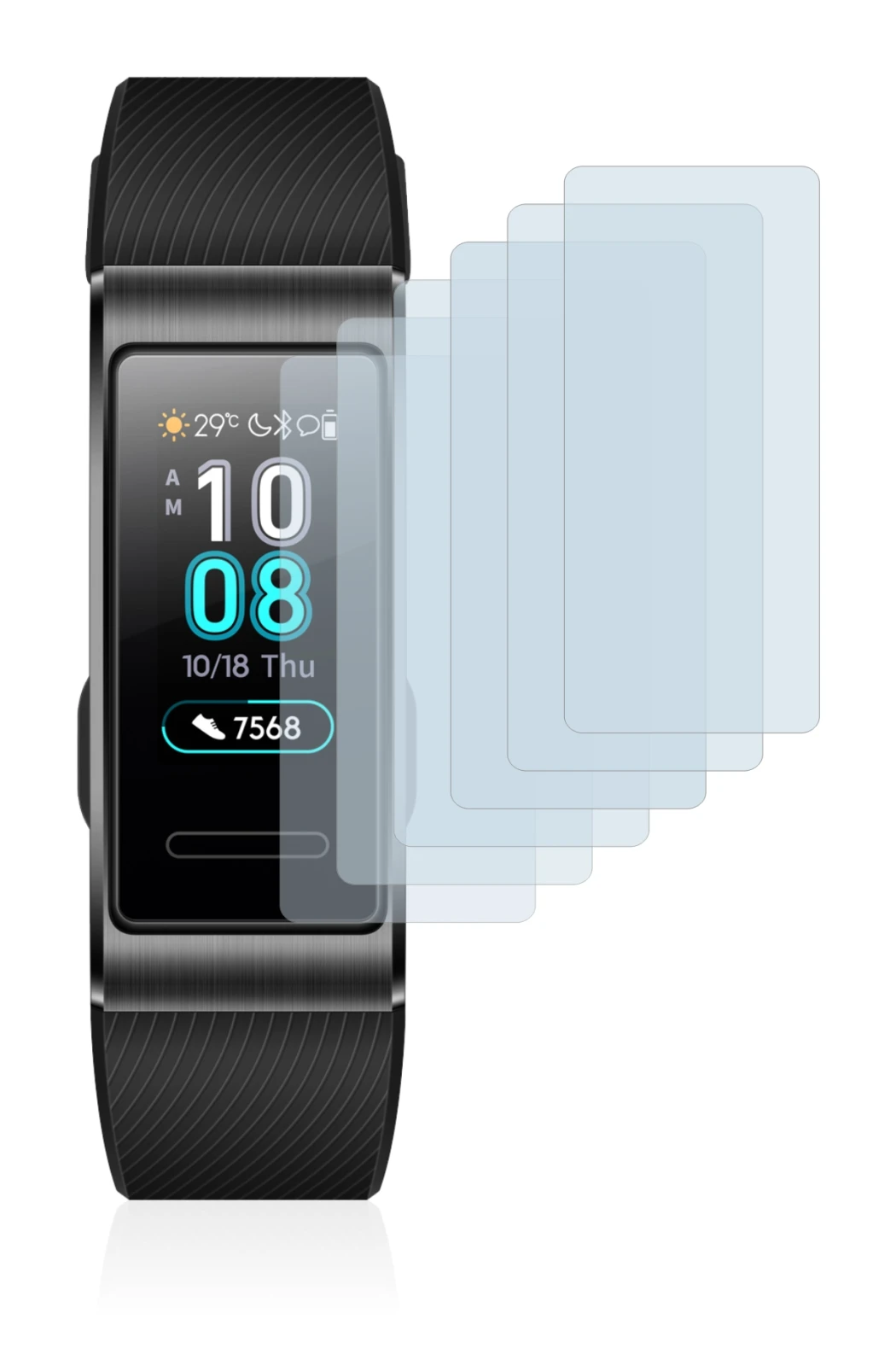 Image of the device Huawei Band 3 Pro with a wide variety of screen protectors.