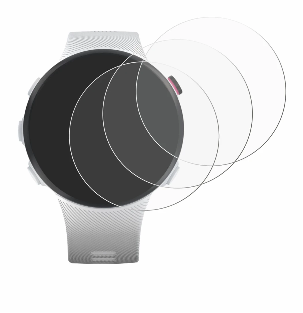 Image of the device Garmin Forerunner 45S with a wide variety of screen protectors.