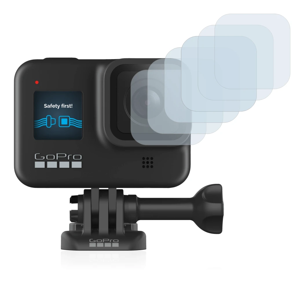 Image of the device GoPro Hero 8 Black (Lens) with a wide variety of screen protectors.