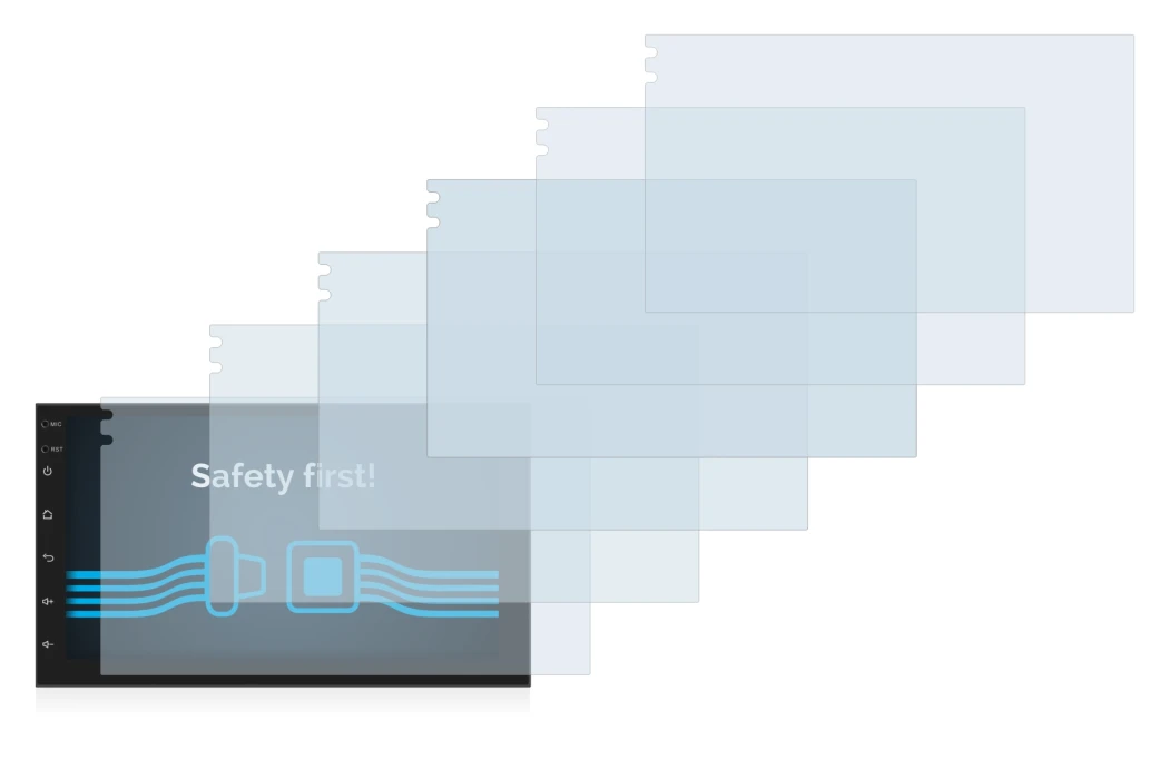Image of the device Phonocar MediaStation 2Din with a wide variety of screen protectors.