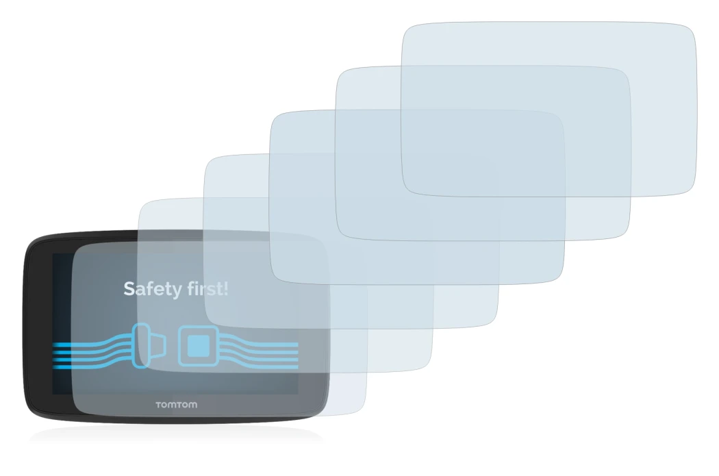Image of the device TomTom Go Professional 520 with a wide variety of screen protectors.