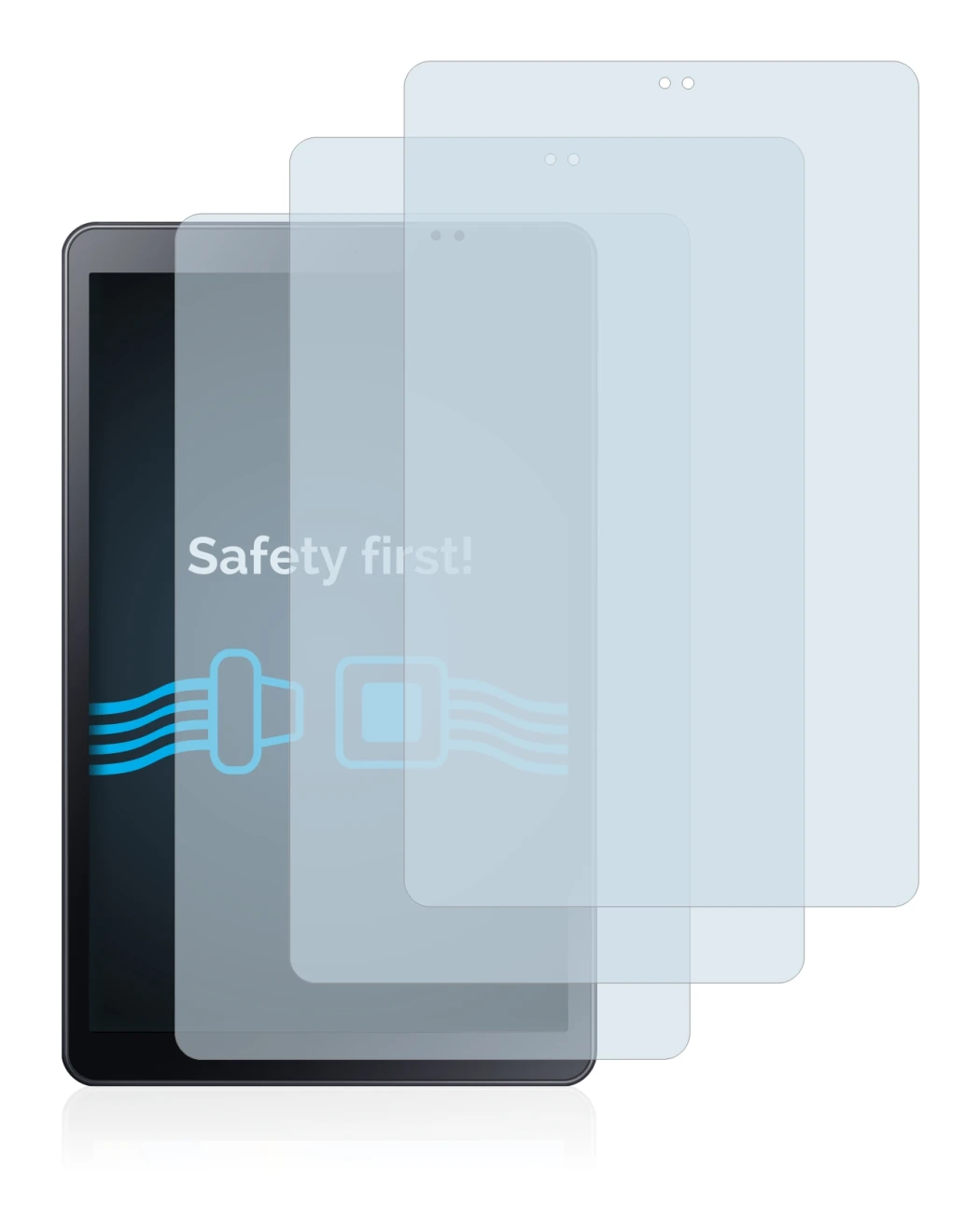 Image of the device Samsung Galaxy Tab A 10.5 WiFi 2018 with a wide variety of screen protectors.