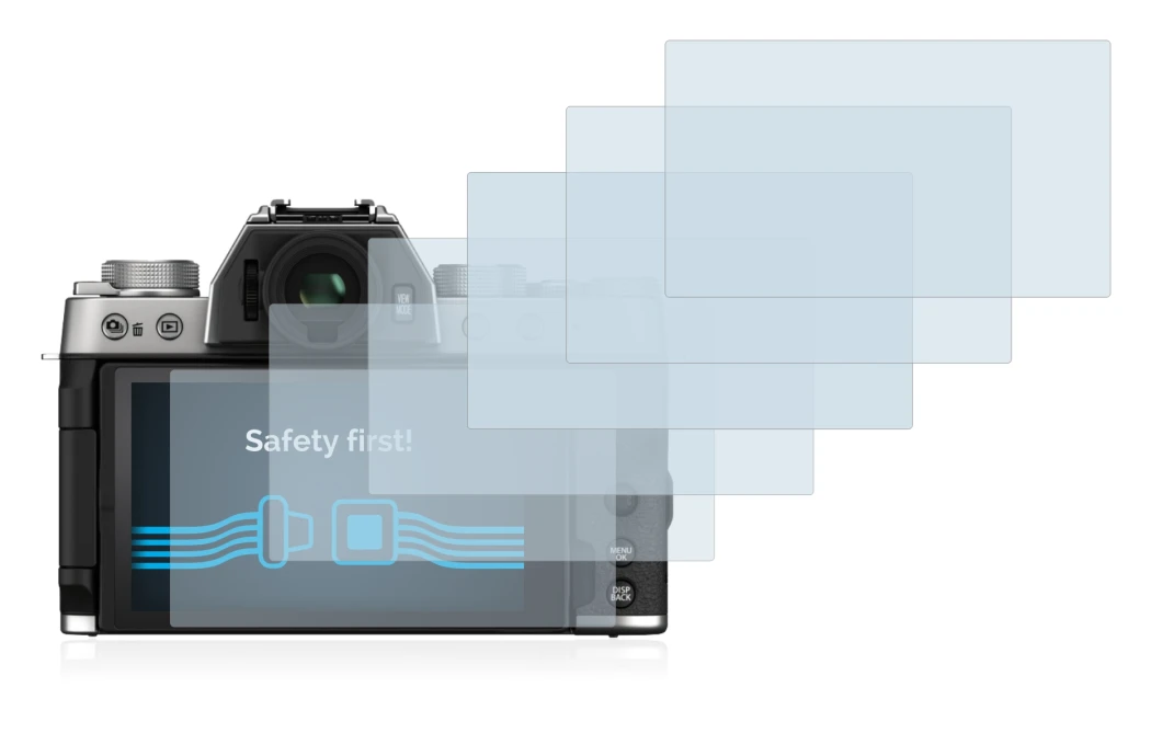 Image of the device Fujifilm X-T200 with a wide variety of screen protectors.