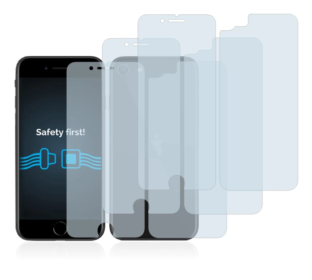 Image of the device Apple iPhone SE 2 2020 (Front+Back) with a wide variety of screen protectors.