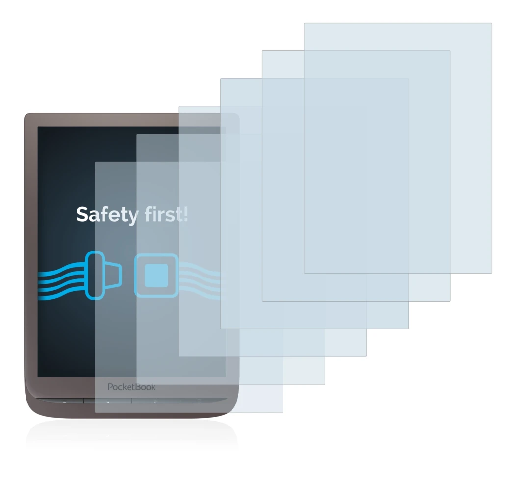 Image of the device PocketBook InkPad 3 Pro with a wide variety of screen protectors.