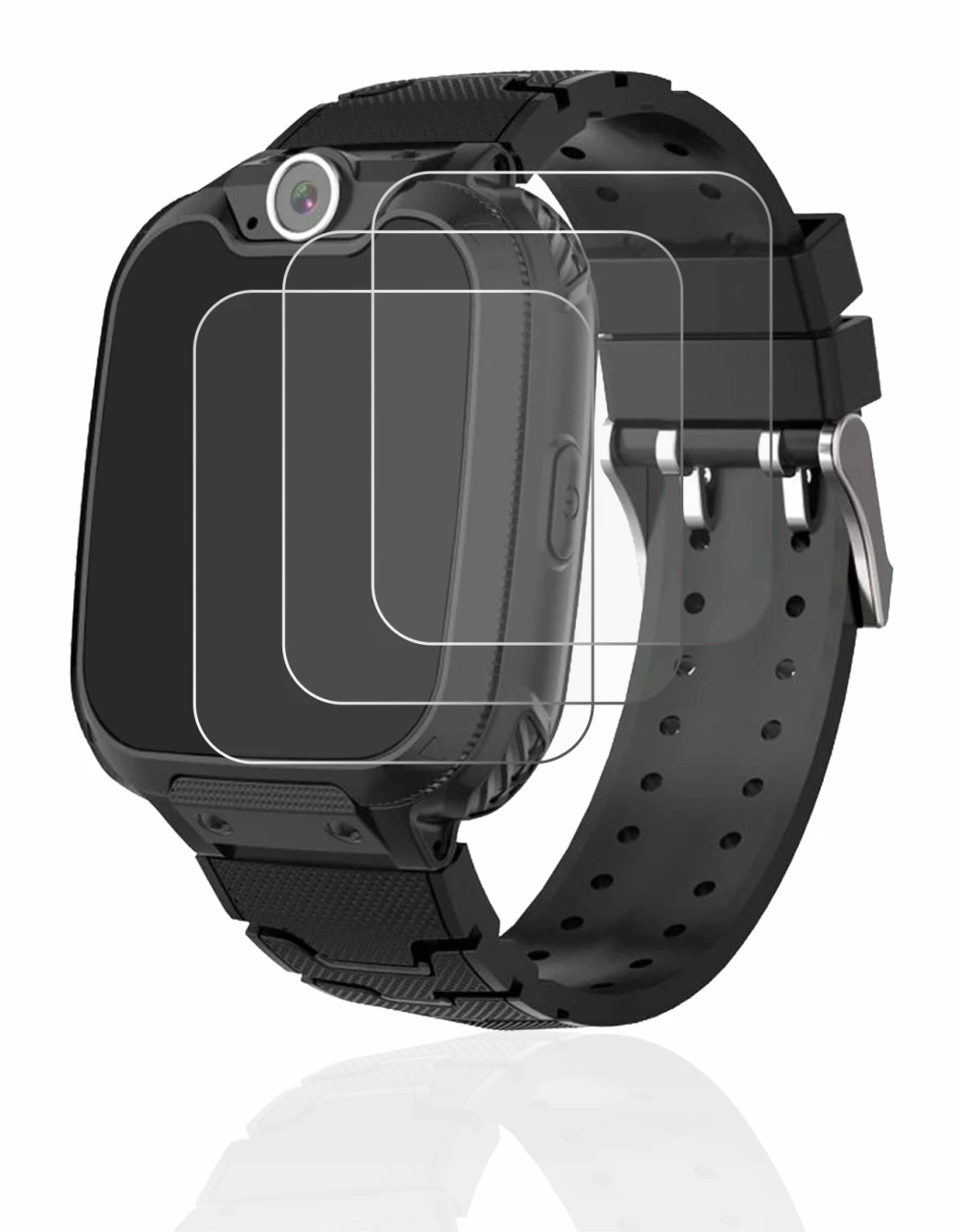 Image of the device Pthtechus G-612 with a wide variety of screen protectors.