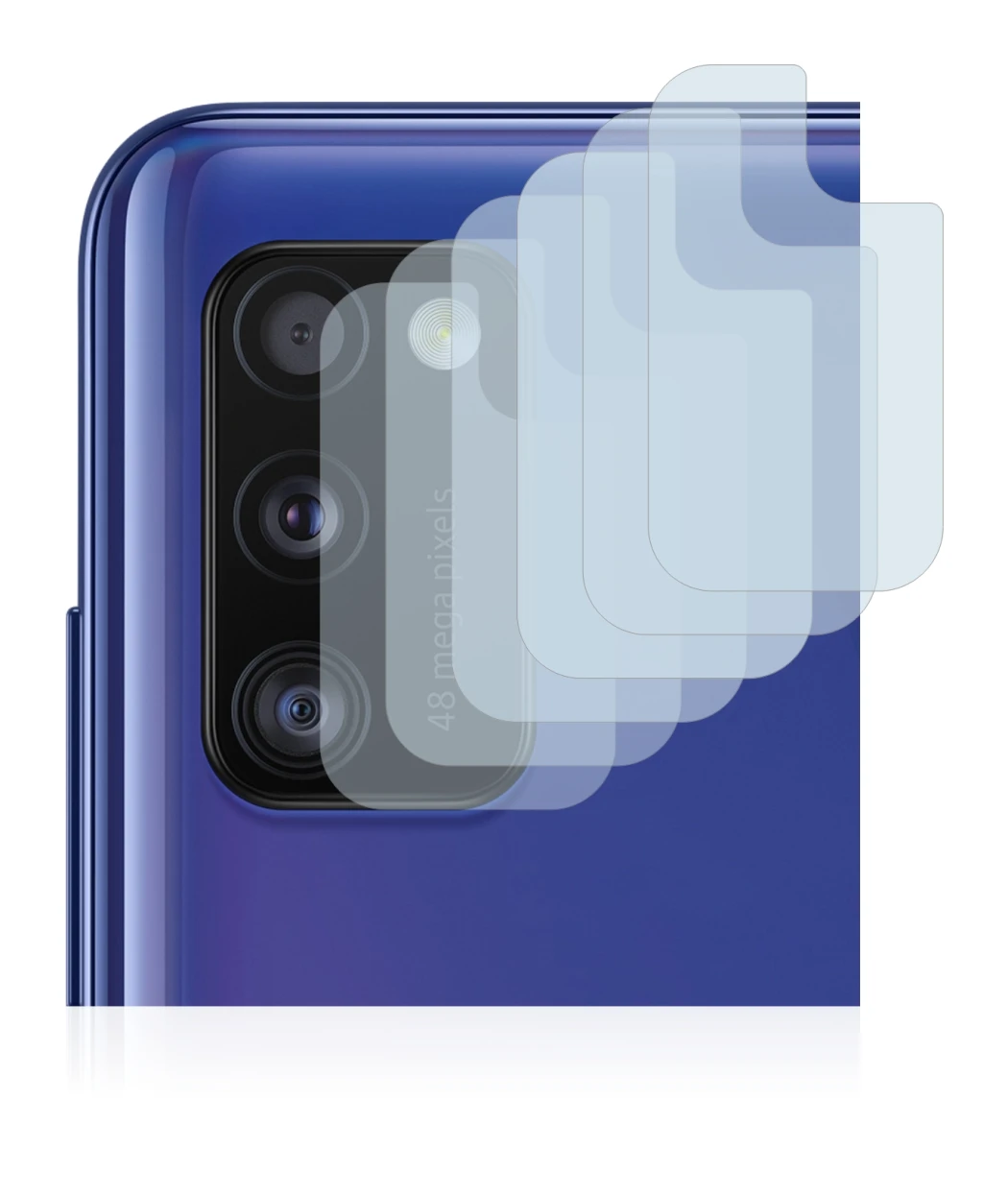 Image of the device Samsung Galaxy A41 (ONLY Camera Lens) with a wide variety of screen protectors.