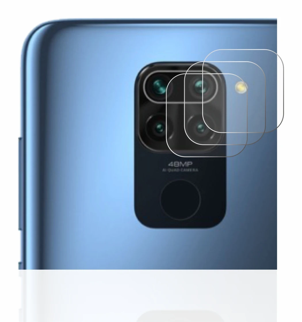 Image of the device Xiaomi Redmi Note 9 (ONLY Camera Lens) with a wide variety of screen protectors.