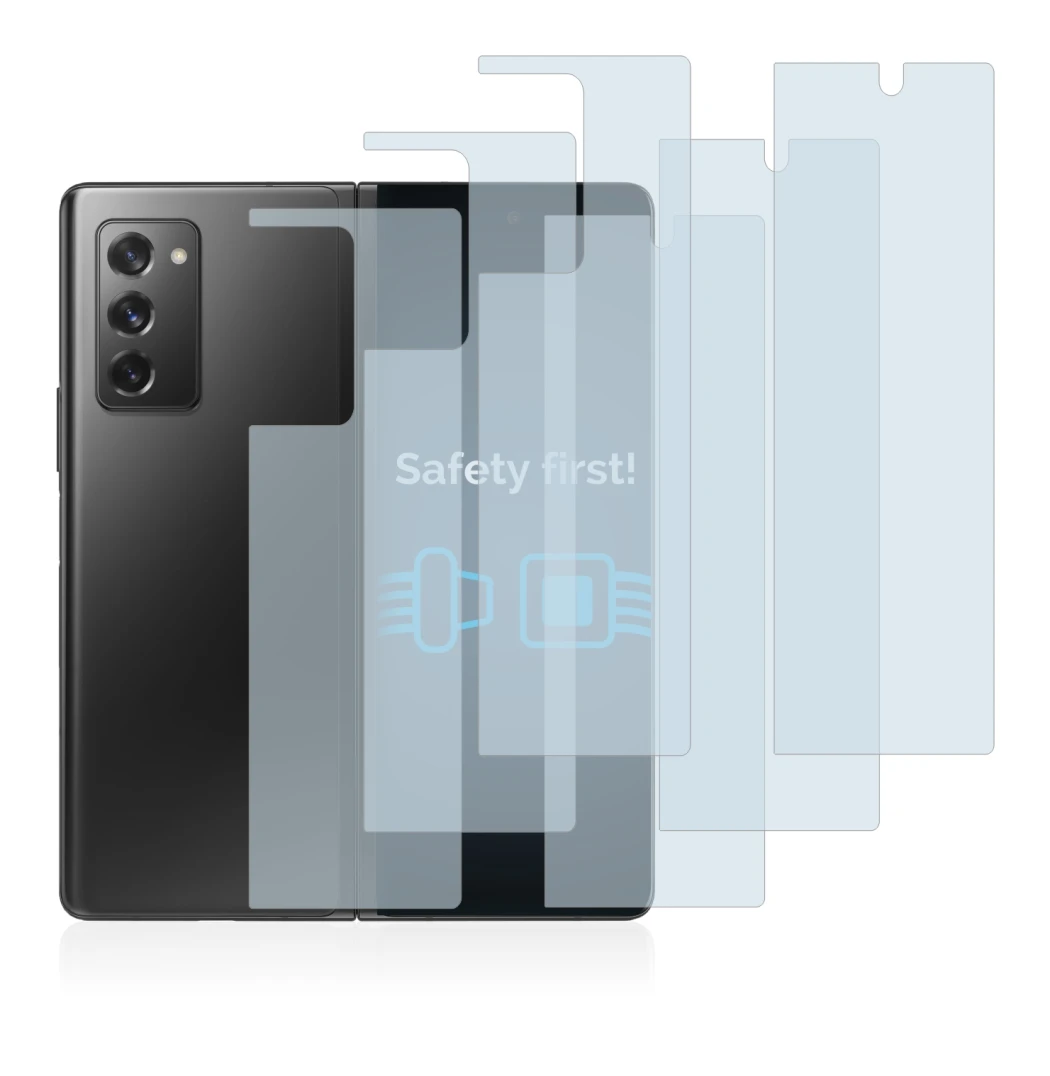 Image of the device Samsung Galaxy Z Fold 2 5G (Front+Back) with a wide variety of screen protectors.