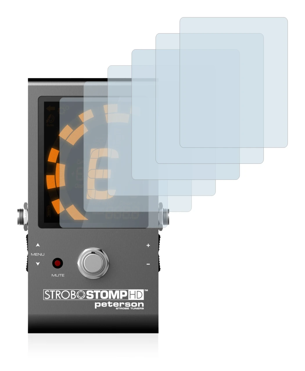 Image of the device Peterson Strobostomp HD with a wide variety of screen protectors.