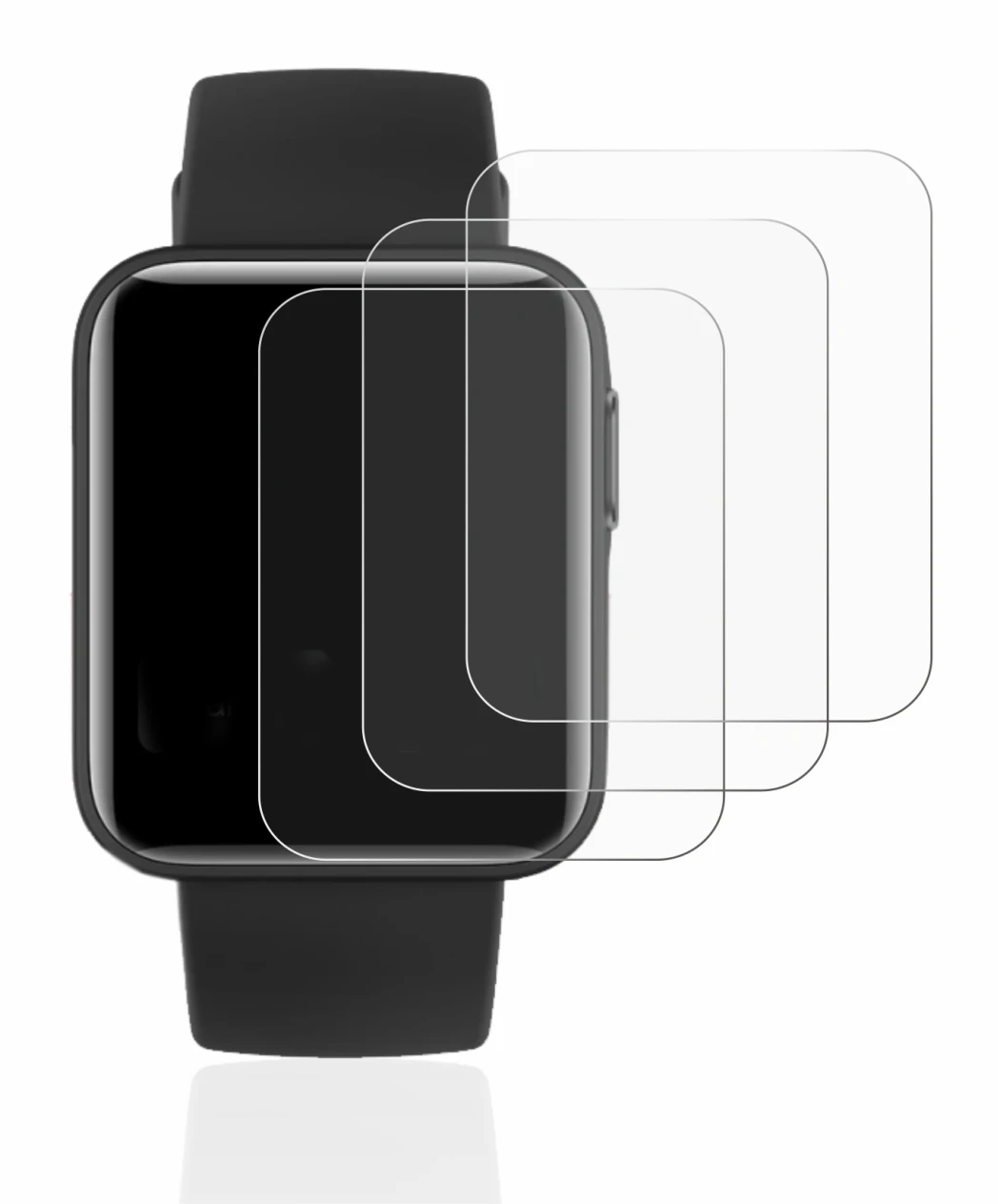 Image of the device Xiaomi Mi Watch Lite with a wide variety of screen protectors.