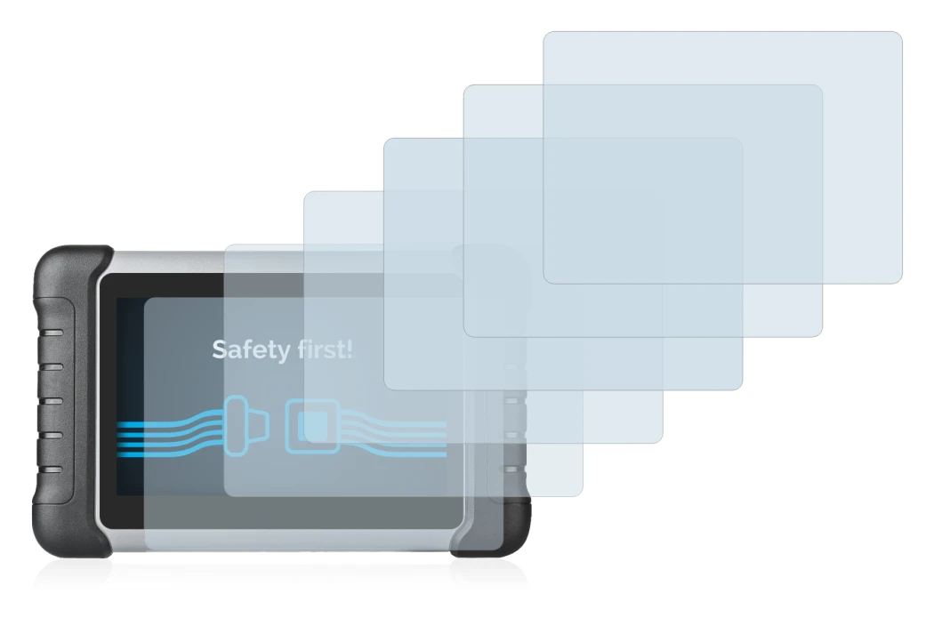 Image of the device Autel MaxiCOM MK808 with a wide variety of screen protectors.