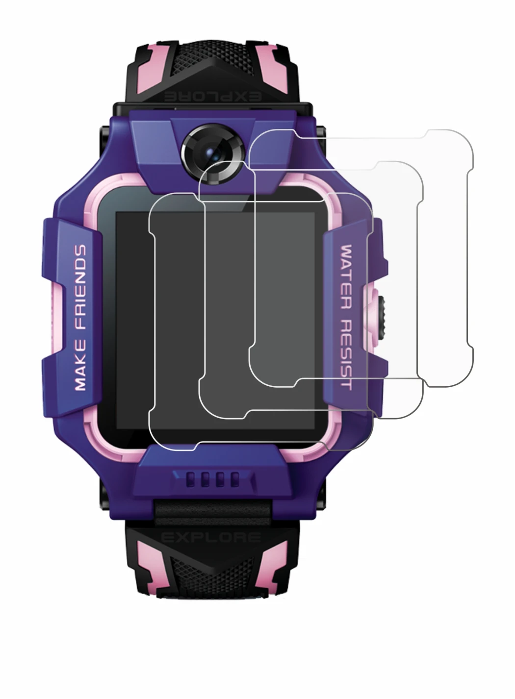 Image of the device Imoo Watch Phone Z6 with a wide variety of screen protectors.