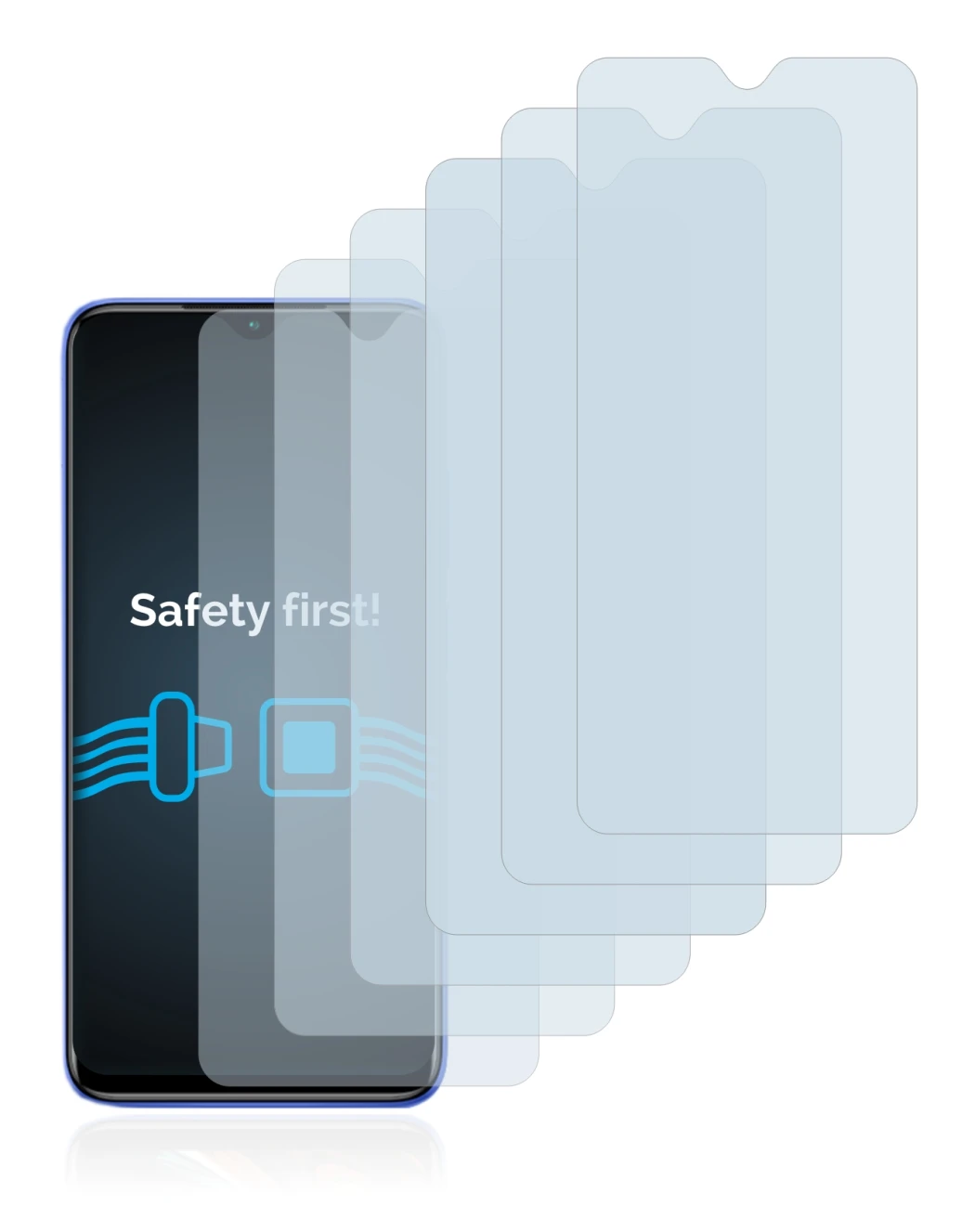 Image of the device Xiaomi Redmi 9T with a wide variety of screen protectors.