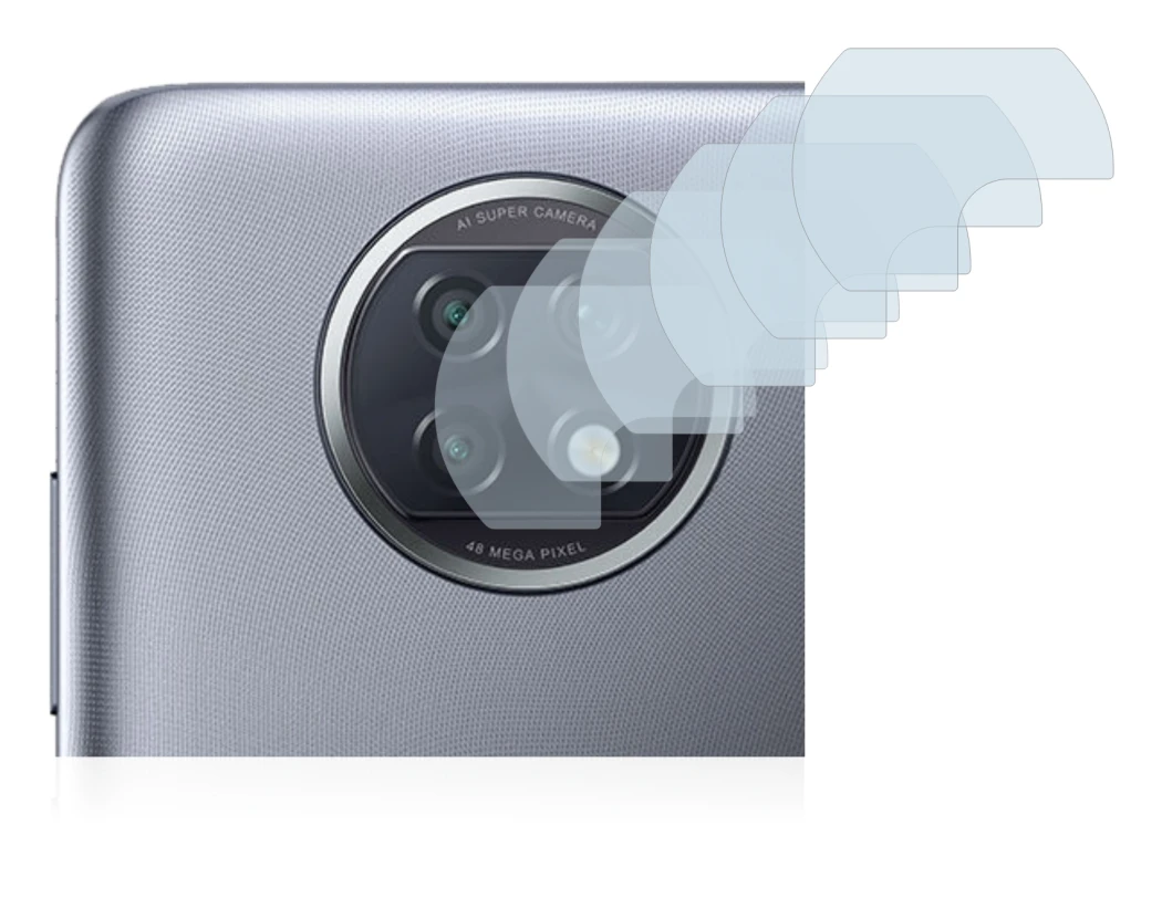 Image of the device Xiaomi Redmi Note 9T 5G (ONLY Camera Lens) with a wide variety of screen protectors.